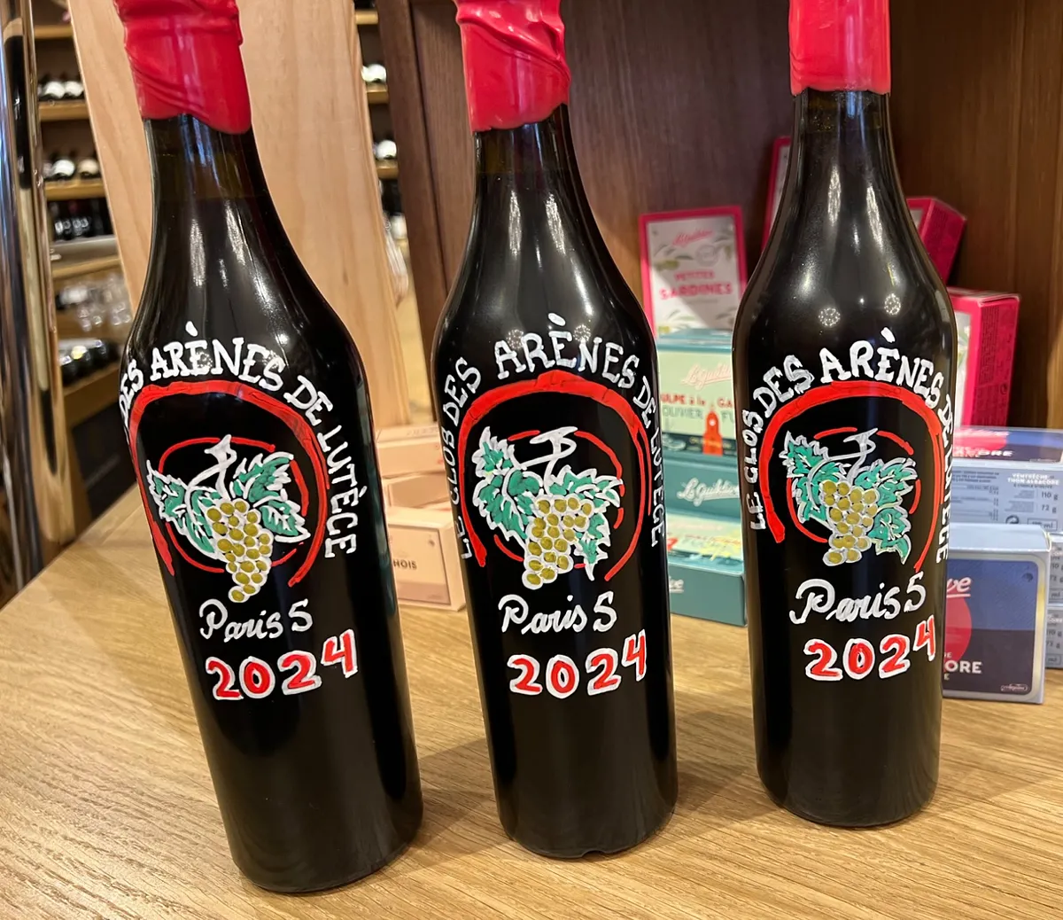 First vintage (2024) of the Clos des Arènes de Lutèce